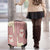 Cowcat Luggage Cover Cowboy Cat Meowdy Retro Western Yoke Pink - Wonder Print Shop