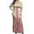 Cowcat Off Shoulder Maxi Dress Cowboy Cat Meowdy Retro Western Yoke Pink - Wonder Print Shop