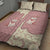 Cowcat Quilt Bed Set Cowboy Cat Meowdy Retro Western Yoke Pink - Wonder Print Shop