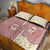 Cowcat Quilt Bed Set Cowboy Cat Meowdy Retro Western Yoke Pink - Wonder Print Shop
