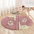 Cowcat Round Carpet Cowboy Cat Meowdy Retro Western Yoke Pink - Wonder Print Shop
