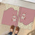 Cowcat Rubber Doormat Cowboy Cat Meowdy Retro Western Yoke Pink - Wonder Print Shop