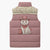 Cowcat Sleeveless Puffer Jacket Cowboy Cat Meowdy Retro Western Yoke Pink - Wonder Print Shop