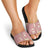 Cowcat Slide Sandals Cowboy Cat Meowdy Retro Western Yoke Pink - Wonder Print Shop