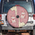 Cowcat Spare Tire Cover Cowboy Cat Meowdy Retro Western Yoke Pink - Wonder Print Shop