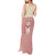 Cowcat Tank Maxi Dress Cowboy Cat Meowdy Retro Western Yoke Pink - Wonder Print Shop