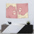 Cowcat Tapestry Cowboy Cat Meowdy Retro Western Yoke Pink - Wonder Print Shop