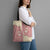 Cowcat Tote Bag Cowboy Cat Meowdy Retro Western Yoke Pink - Wonder Print Shop