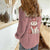 Cowcat Women Casual Shirt Cowboy Cat Meowdy Retro Western Yoke Pink - Wonder Print Shop