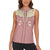 Cowcat Women Sleeveless Polo Shirt Cowboy Cat Meowdy Retro Western Yoke Pink - Wonder Print Shop