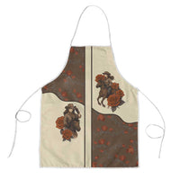 Cowgirl Apron Rose Retro Western Yoke - Wonder Print Shop