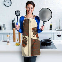 Cowgirl Apron Rose Retro Western Yoke - Wonder Print Shop