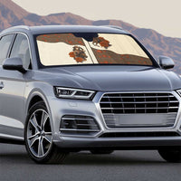 Cowgirl Auto Sun Shade Rose Retro Western Yoke - Wonder Print Shop