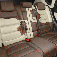 Cowgirl Back Car Seat Cover Rose Retro Western Yoke - Wonder Print Shop