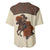 Cowgirl Baseball Jersey Rose Retro Western Yoke - Wonder Print Shop