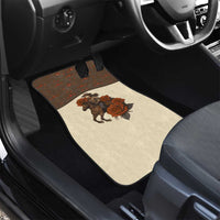 Cowgirl Car Mats Rose Retro Western Yoke - Wonder Print Shop