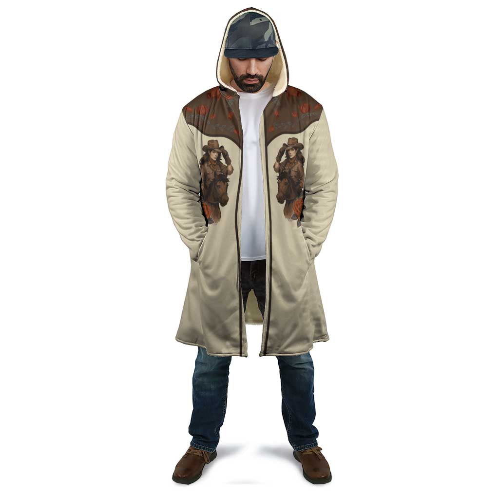 Cowgirl Cloak Rose Retro Western Yoke - Wonder Print Shop