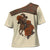 Cowgirl Cross Shoulder Shirt Rose Retro Western Yoke - Wonder Print Shop