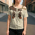 Cowgirl Cross Shoulder Shirt Rose Retro Western Yoke - Wonder Print Shop