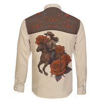 Cowgirl Family Matching Short Sleeve Bodycon Dress and Hawaiian Shirt Rose Retro Western Yoke - Wonder Print Shop