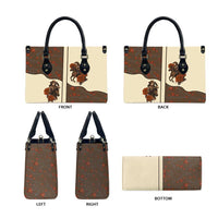 Cowgirl Leather Bag Rose Retro Western Yoke - Wonder Print Shop