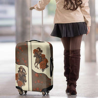 Cowgirl Luggage Cover Rose Retro Western Yoke - Wonder Print Shop