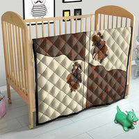 Cowgirl Quilt Rose Retro Western Yoke - Wonder Print Shop