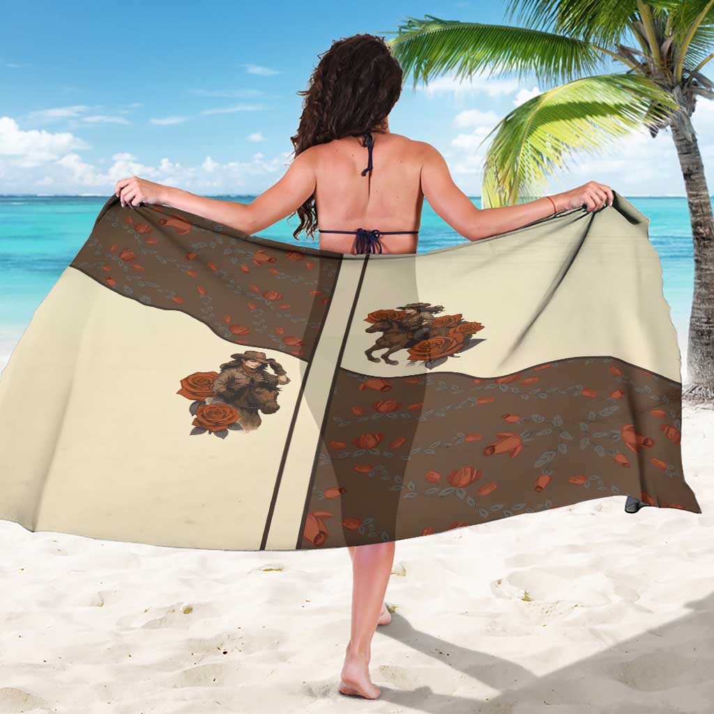 Cowgirl Sarong Rose Retro Western Yoke - Wonder Print Shop
