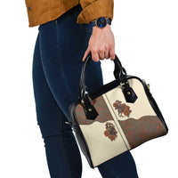 Cowgirl Shoulder Handbag Rose Retro Western Yoke - Wonder Print Shop
