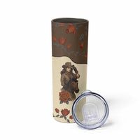 Cowgirl Skinny Tumbler Rose Retro Western Yoke - Wonder Print Shop