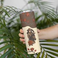 Cowgirl Skinny Tumbler Rose Retro Western Yoke - Wonder Print Shop