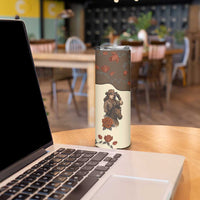 Cowgirl Skinny Tumbler Rose Retro Western Yoke - Wonder Print Shop