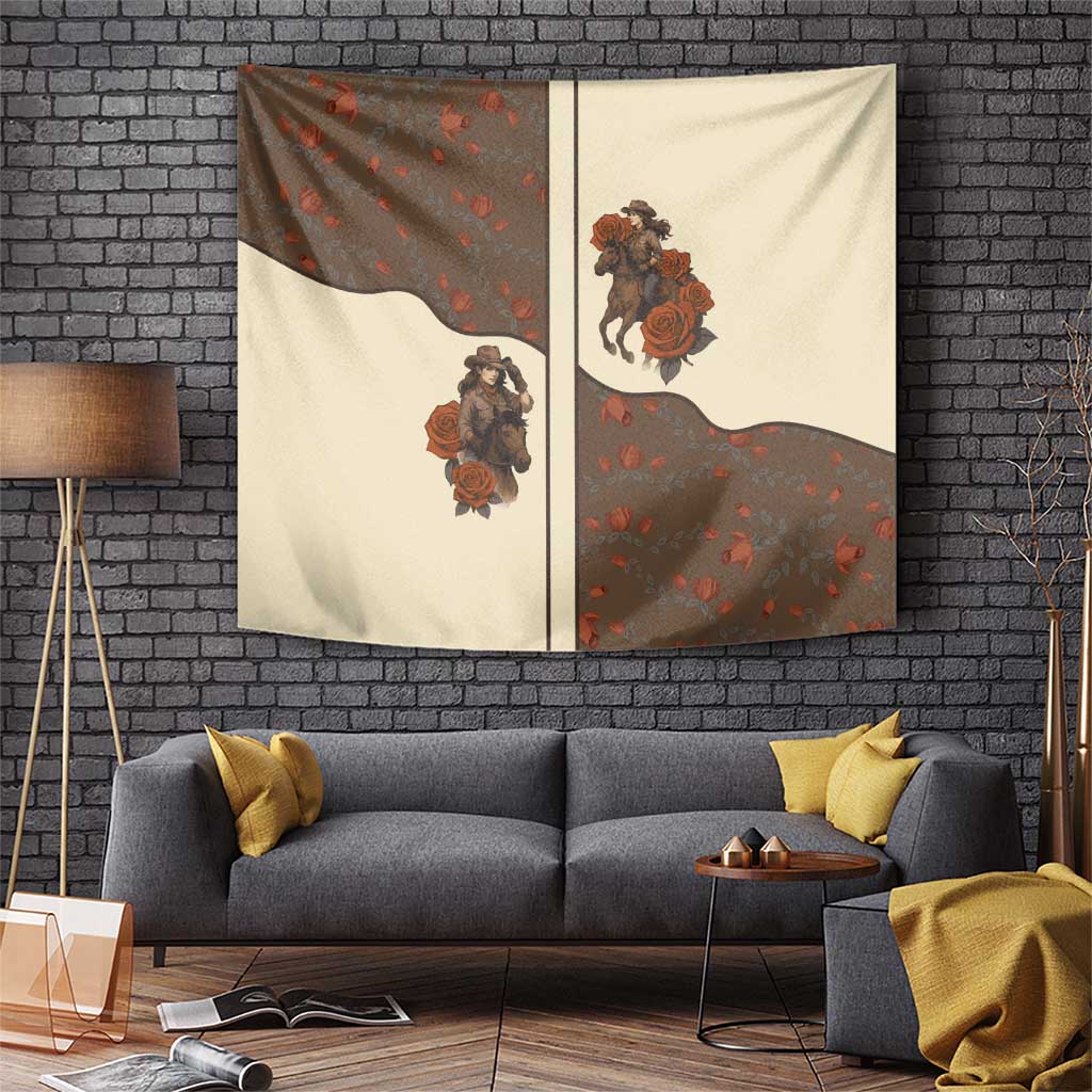 Cowgirl Tapestry Rose Retro Western Yoke - Wonder Print Shop