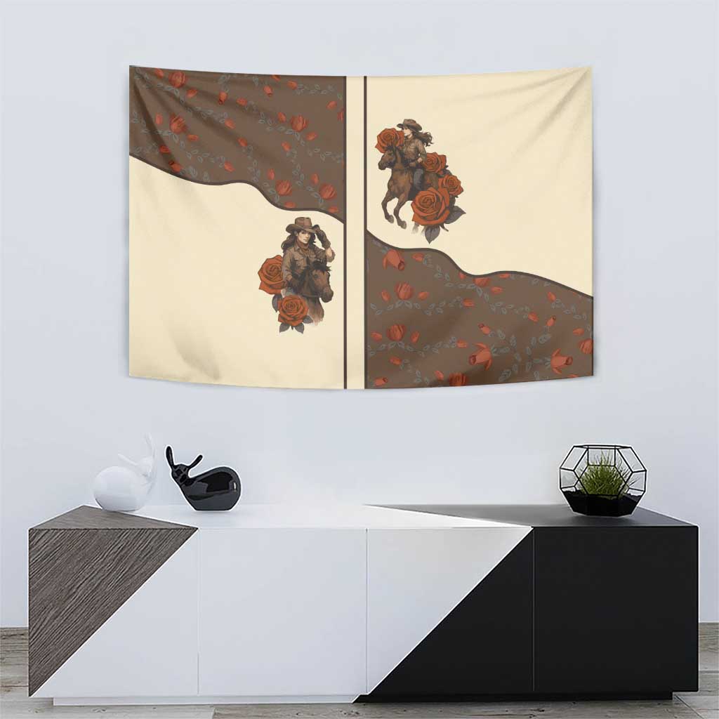 Cowgirl Tapestry Rose Retro Western Yoke - Wonder Print Shop