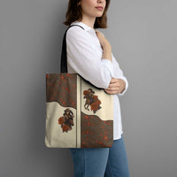 Cowgirl Tote Bag Rose Retro Western Yoke - Wonder Print Shop