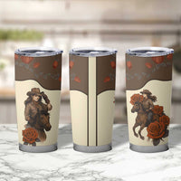 Cowgirl Tumbler Cup Rose Retro Western Yoke - Wonder Print Shop