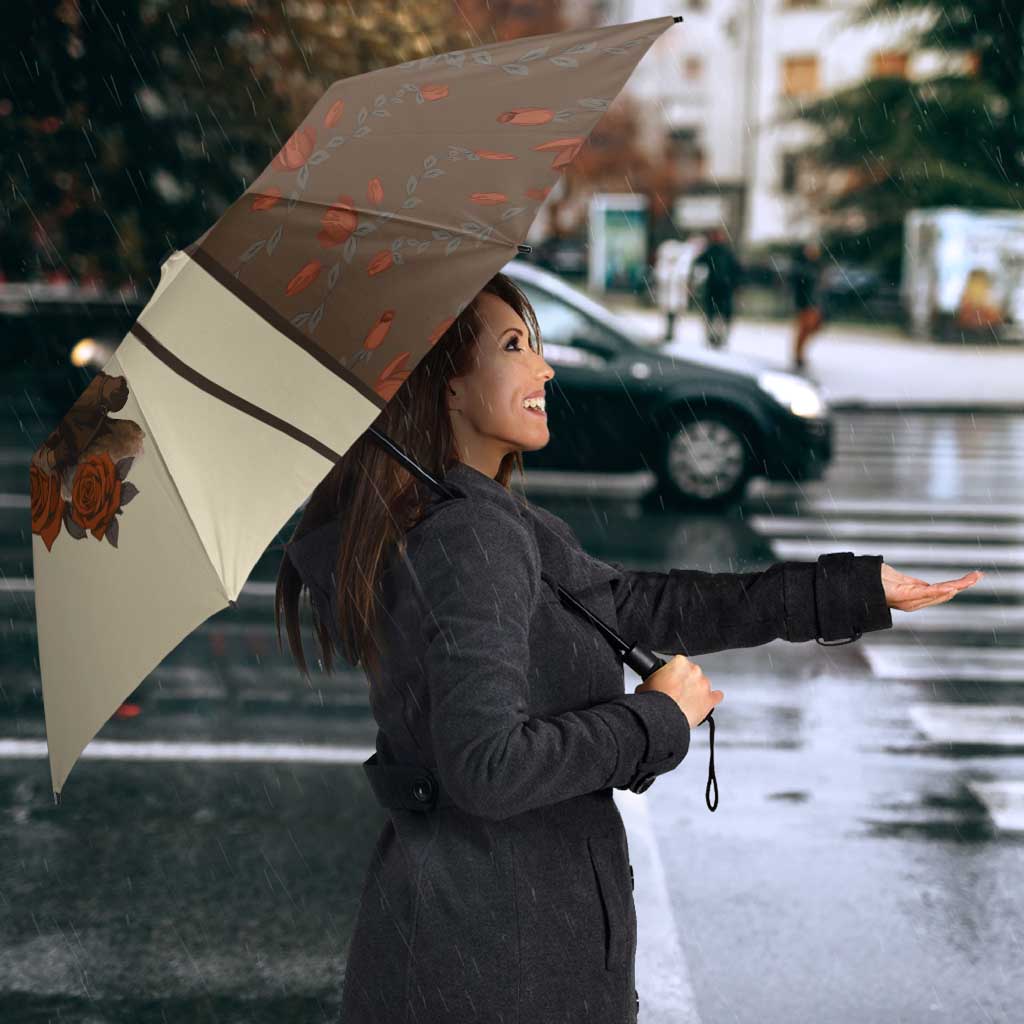 Cowgirl Umbrella Rose Retro Western Yoke - Wonder Print Shop