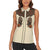 Cowgirl Women Sleeveless Polo Shirt Rose Retro Western Yoke - Wonder Print Shop