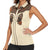 Cowgirl Women Sleeveless Polo Shirt Rose Retro Western Yoke - Wonder Print Shop