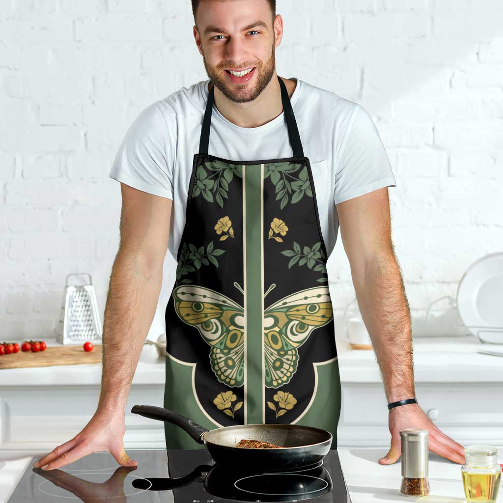 Retro Butterfly Apron Western Yoke Style - Wonder Print Shop