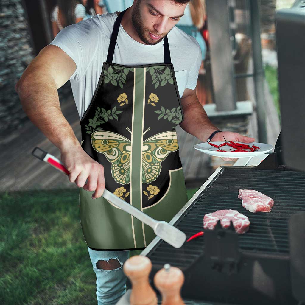 Retro Butterfly Apron Western Yoke Style - Wonder Print Shop