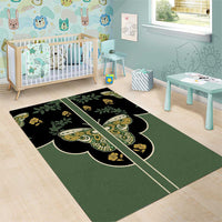 Retro Butterfly Area Rug Western Yoke Style - Wonder Print Shop
