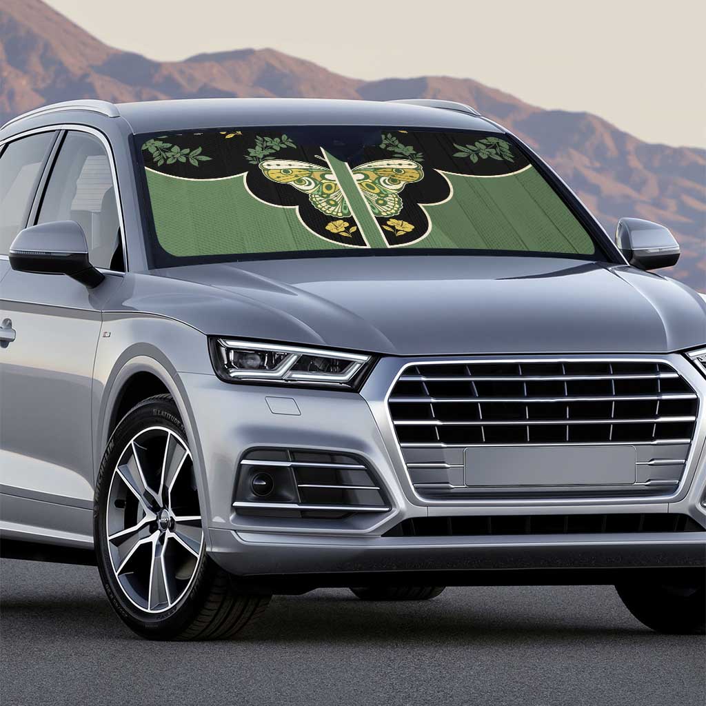 Retro Butterfly Auto Sun Shade Western Yoke Style - Wonder Print Shop