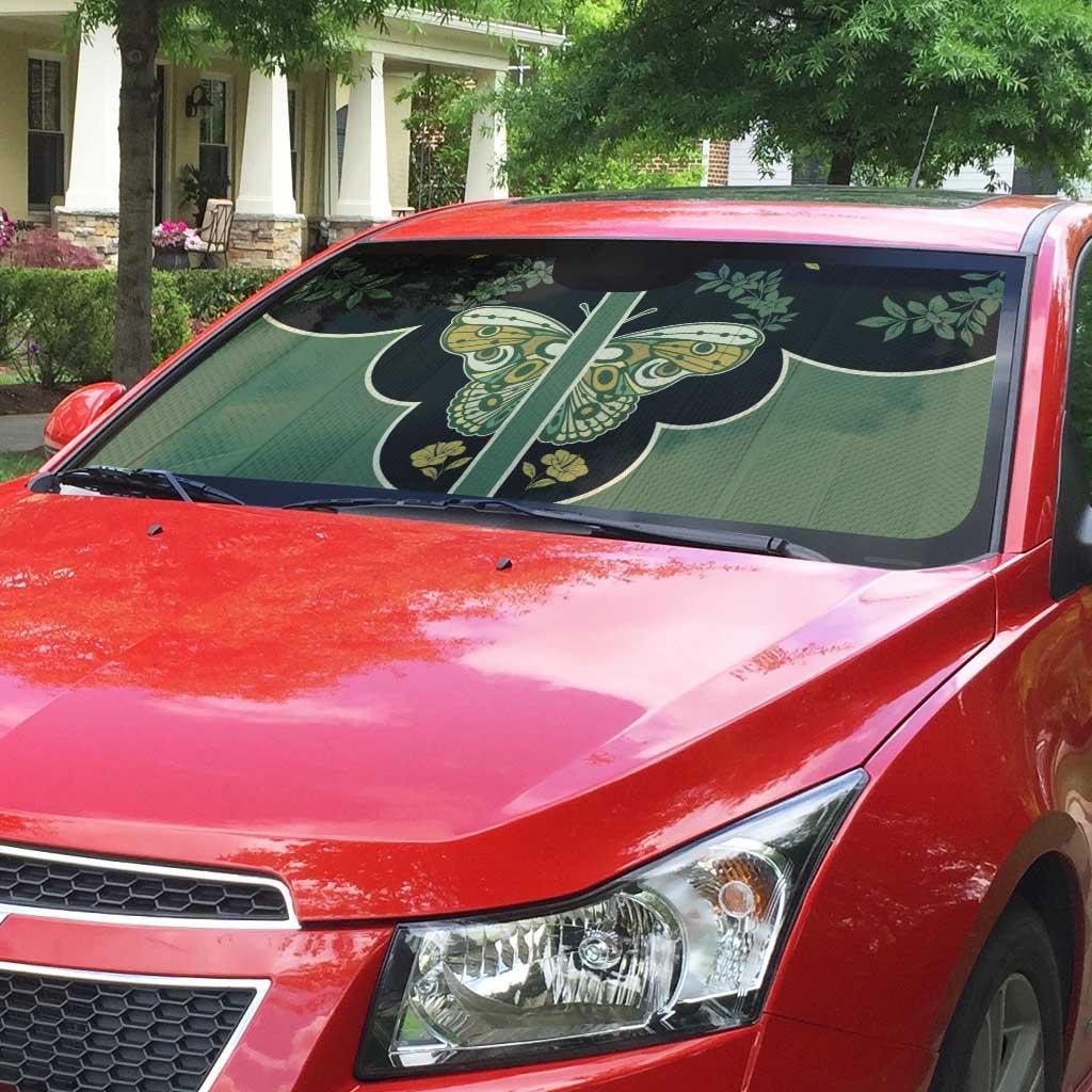 Retro Butterfly Auto Sun Shade Western Yoke Style - Wonder Print Shop