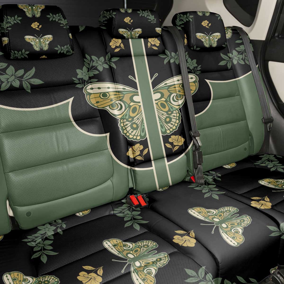 Retro Butterfly Back Car Seat Cover Western Yoke Style - Wonder Print Shop