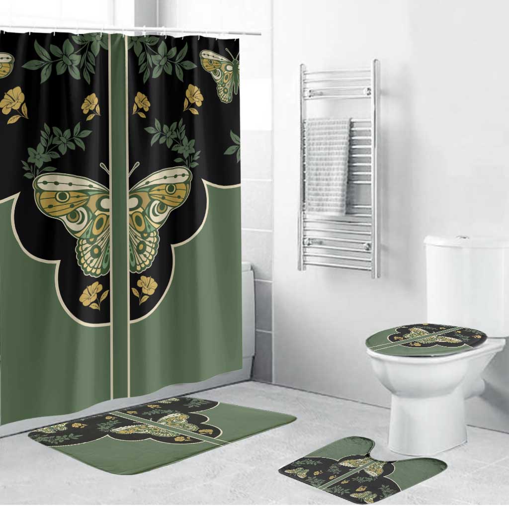 Retro Butterfly Bathroom Set Western Yoke Style - Wonder Print Shop