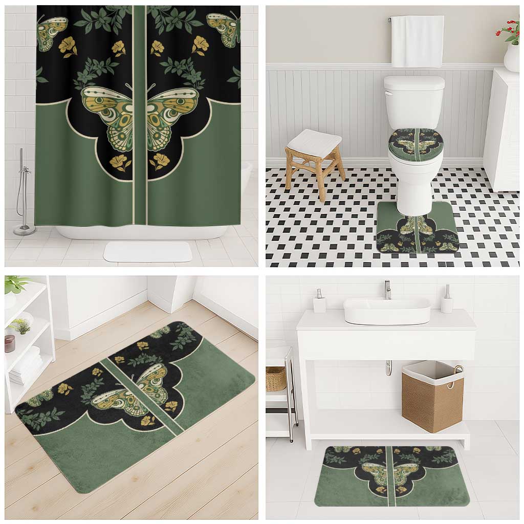 Retro Butterfly Bathroom Set Western Yoke Style - Wonder Print Shop