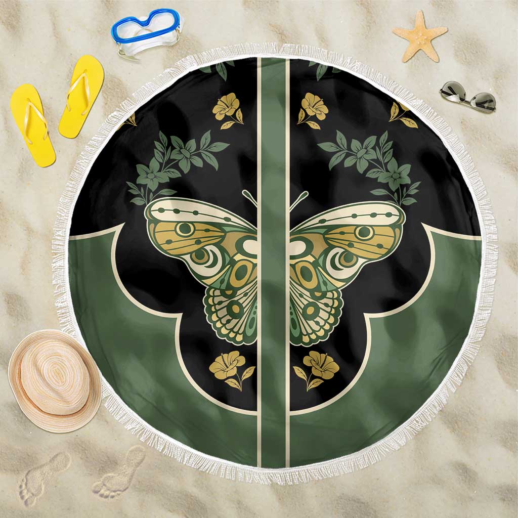 Retro Butterfly Beach Blanket Western Yoke Style - Wonder Print Shop