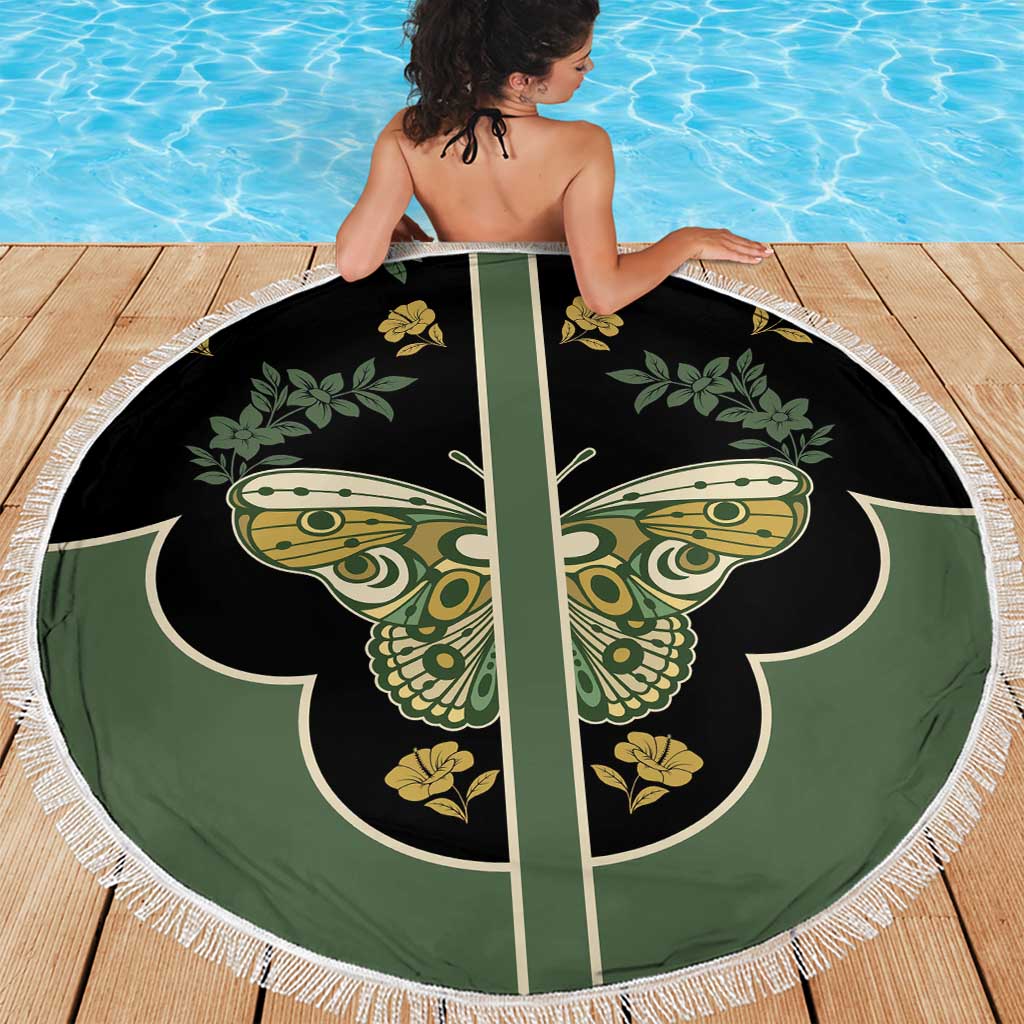 Retro Butterfly Beach Blanket Western Yoke Style - Wonder Print Shop