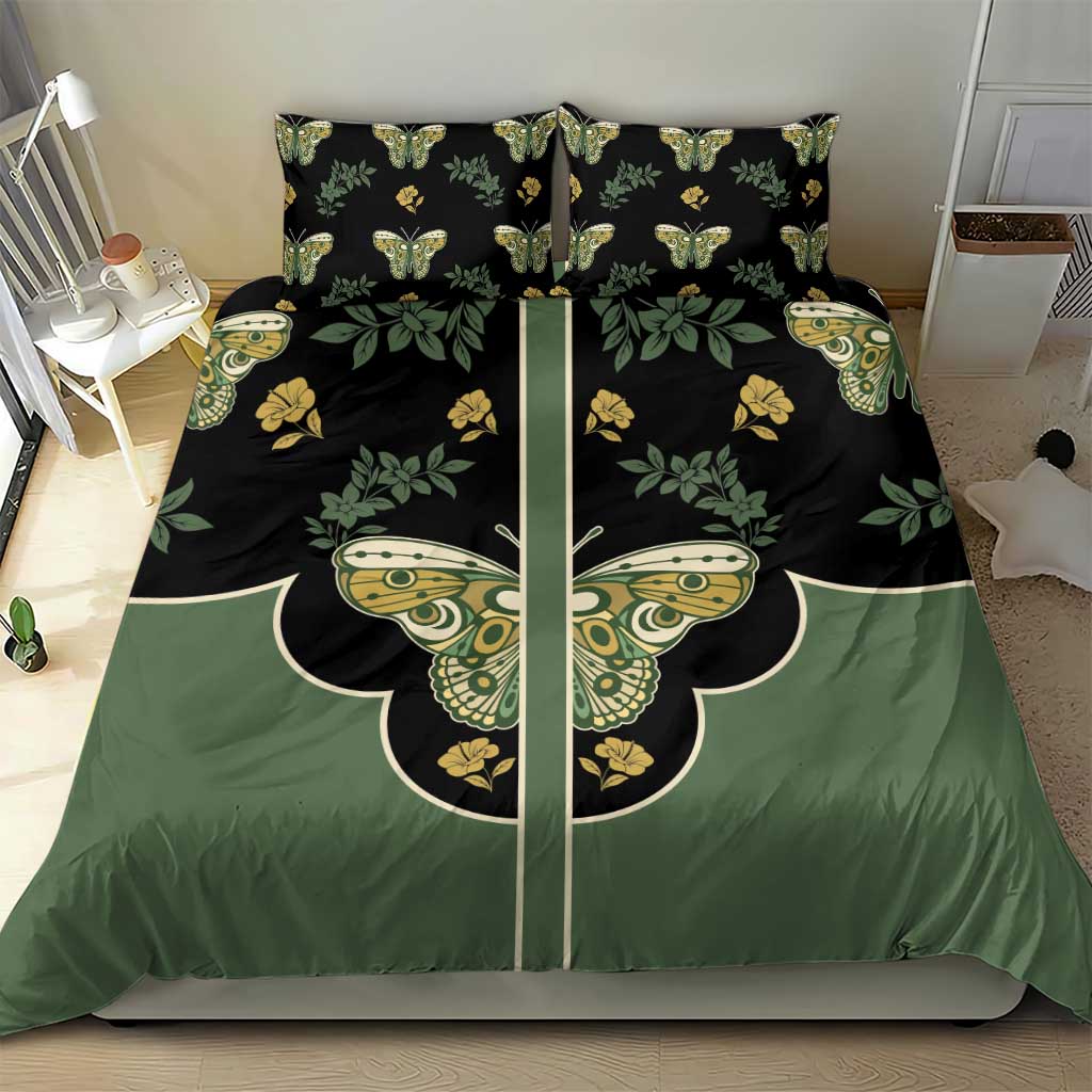 Retro Butterfly Bedding Set Western Yoke Style - Wonder Print Shop